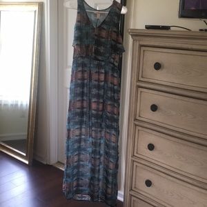 Multi color maxi dress